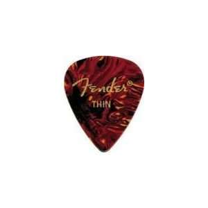  Fender Shell Picks   Thin   12 Pack Musical Instruments