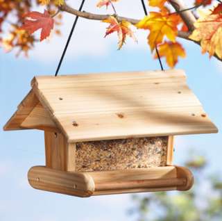 New Wooden Bird House Feeder Hanging Pine Wood Birdhouse Birdfeeder 