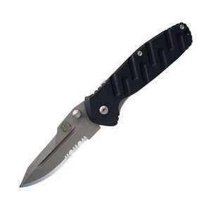  Black Ops Assisted Opener, Aluminum Handle, Serrated 