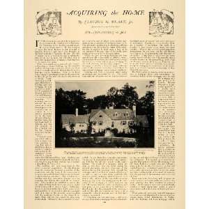 com 1924 Article Acquiring Home Clinton Blake Finance Platt Architect 