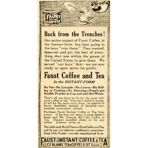   Coffee Tea Instant Blanke Chile   Original Print Ad