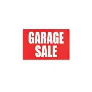  Garage Sale Sign, Weather Resistant, 8x12, Red/White 