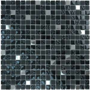   and metal mosaic in black frost textured chrome blen: Home Improvement