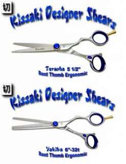   Bent Thumb 5.5 & 32t Hair Cutting Shears Salon Scissors Set  