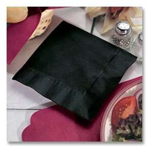  Hoffmaster 710 D13 Black Beverage Napkin