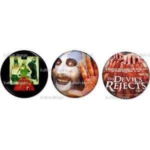 Set of 3 THE DEVILS REJECTS Pinback Buttons 1.25 Pins / Badges ROB 