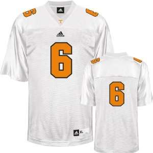  Tennessee Volunteers Football Jersey adidas #6 White 