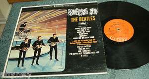 BEATLES 1970s US Orange Label Capitol LP SOMETHING NEW  