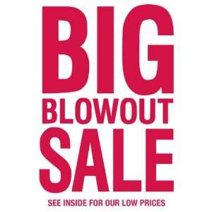  Big Blowout Sale Red Sign