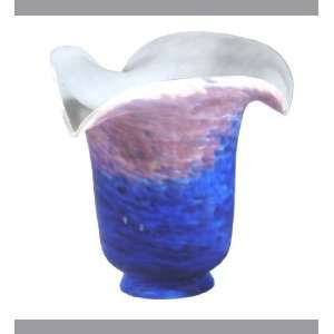  5.5W Fluted Purple And Blue Lamp Shade: Home Improvement