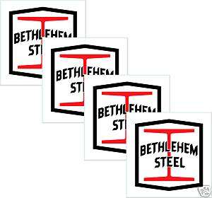 Bethlehem Steel 4 piece ceramic tile coaster set  