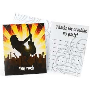  Party Like A Rock Star Thank You Notes Health & Personal 