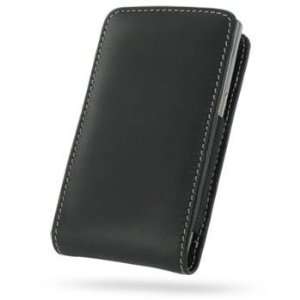  PDair Black Leather Vertical Pouch for Samsung BlackJack 