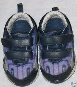 Shoes Purple Blue Athletic Works Sz4 Sneaker Velcro CS  