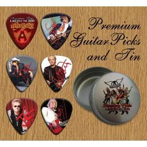  Aerosmith 6 Signature Double Sided Guitar Picks In Tin 