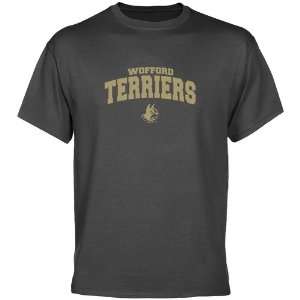  Wofford Terriers Charcoal Logo Arch T shirt  Sports 