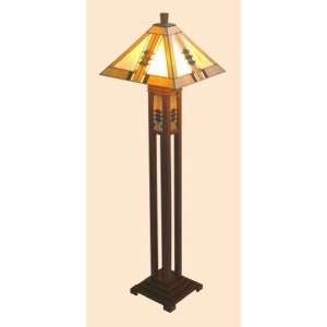   Imports Mission Floor Lamp with Solid Wood Base