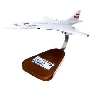  Concorde British, Flying Position Wood Model Airplane 
