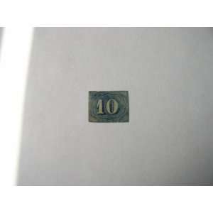   Brazil, Postage Stamp, Olho De Boi, 1850 66, 10 Reis 