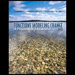 Functions Modeling Change (Paper) (ISBN10 0470484756; ISBN13 