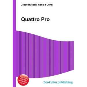  Quattro Pro Ronald Cohn Jesse Russell Books