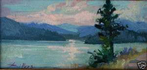 Plein Air Painting Priest Lake,N.Idaho B.J.Billups  