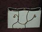 Vintage 1950s 60s White Clutch Purse by After Five