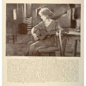  1927 Print Film Scene Rosita Mary Pickford Guitar Girl 