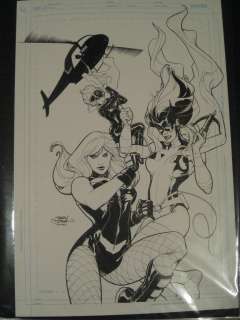 Terry Dodson Birds of Prey #92 cover! Huntress, Black Canary, Lady 