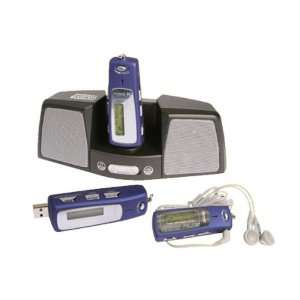   voice recorder with 128MB and amplified boom box base. Electronics