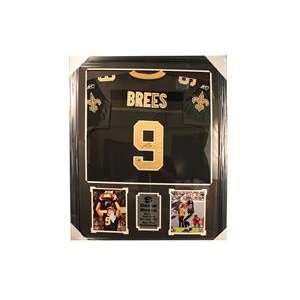  Drew Brees Autographed Jersey Frame 