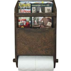  Magazine & Toilet Tissue Rack Country Rustic Primitive 