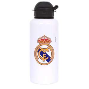 Real Madrid FC. White Aluminium Drinks Bottle Sports 
