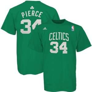  adidas Boston Celtics #34 Paul Pierce Green Player T shirt 