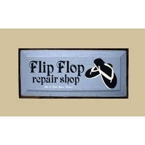   SaltBox Gifts CV818FF Flip Flop Repair Shop Sign: Patio, Lawn & Garden