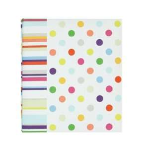  CR Gibson Post Bound Two Up Photo Album, Dots and Stripes 