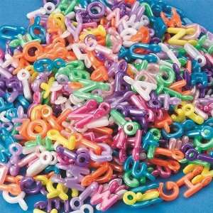  Pearl Alpha Charm Beads, 1/2 Lb (Bag of 380) Toys & Games