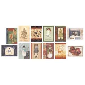  Boxed Christmas Cards Folk Design Case Pack 48: Everything 