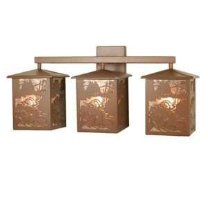   Light Beaver Work Bathroom Light, Rust   4819427