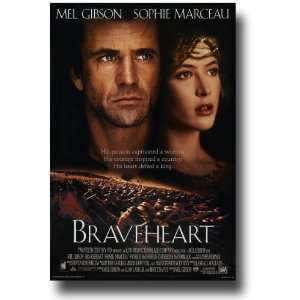  Braveheart Poster   1995 Movie Teaser Flyer 11 X 17   Mel 