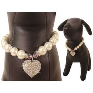 Uptown Girl Pearl Necklace for Dog Cat Pet:  Kitchen 