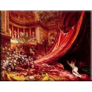   Red and Gold 16x12 Streched Canvas Art by Beraud, Jean