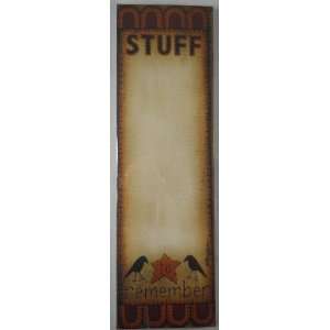  Stuff To Remember List Pad with Magnet