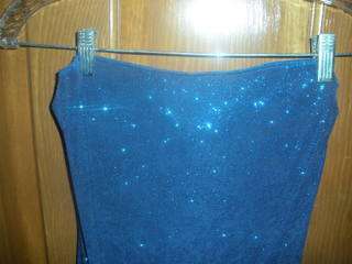 Womens NWOT M Blue Sparkly Strapless Dress! SUPER CUTE & SEXY 