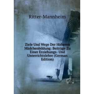   (German Edition) (9785877746480): Ritter Mannheim: Books