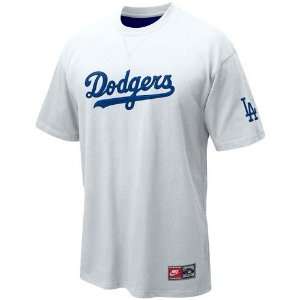   Dodgers White Cooperstown Tackle Twill T shirt