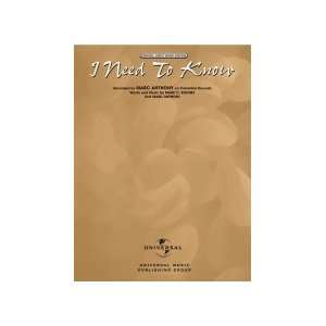   to Know Sheet Music: Marc Anthony. Words/Music: Mark C. Rooney: Books