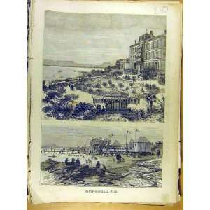   : Saint Raphael Var Port Sea Harbour Hotel Beach 1886: Home & Kitchen