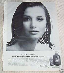 1965 Bonne Bell Ten O Six 10 0 6 skin lotion VINTAGE AD  