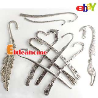 Multi Silver Oxide Charm Antique Bookmarks Fit Jewelry Making Beading 